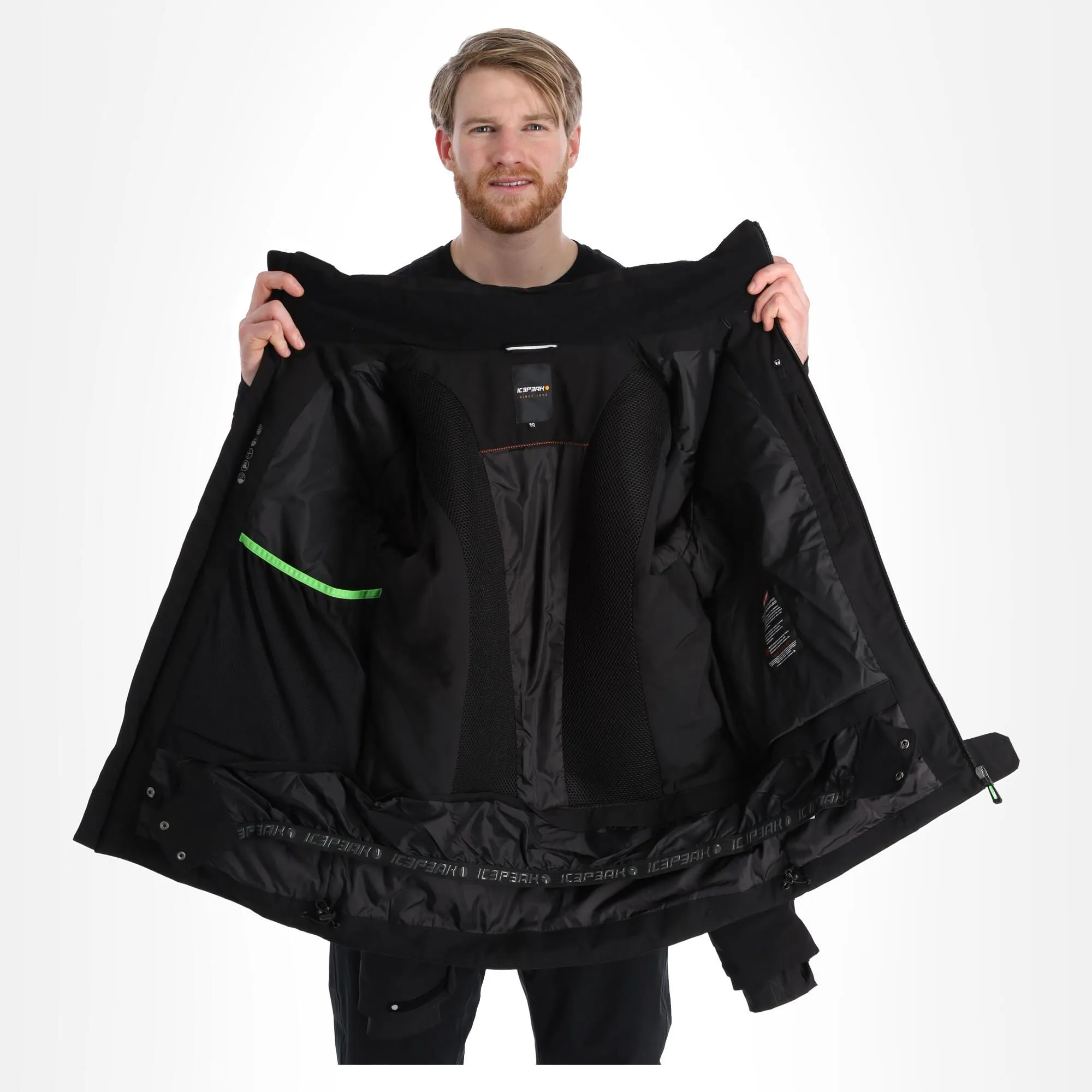 Icepeak, Eisenberg Veste De Ski Hommes Noir 7 Icepeak, Eisenberg Veste De Ski Hommes Noir – Image 5