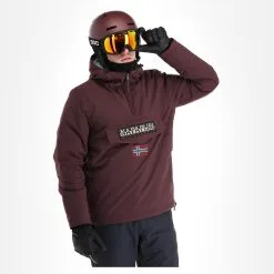 Napapijri, Rainforest Winter 3 (2022/2023) Anorak D'hiver Hommes Burgundy Fudge Violet -ColourWear Soldes 22napap111v9 bi 04