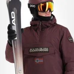 Napapijri, Rainforest Winter 3 (2022/2023) Anorak D'hiver Hommes Burgundy Fudge Violet -ColourWear Soldes 22napap111v9 bi 05