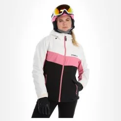 O'Neill, Aplite Veste De Ski Femmes Colour Block Snow Blanc