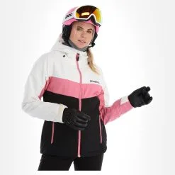 O'Neill, Aplite Veste De Ski Femmes Colour Block Snow Blanc -ColourWear Soldes 22o nei103v2 bi 04