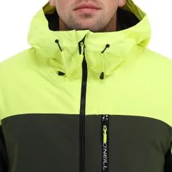 O'Neill, Carbon Veste De Ski Hommes Colour Block Pyranine Jaune -ColourWear Soldes 22o nei108v2 bi 07