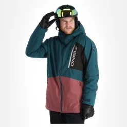 O'Neill, Jigsaw Veste De Ski Hommes Colour Block Deap Teal Bleu