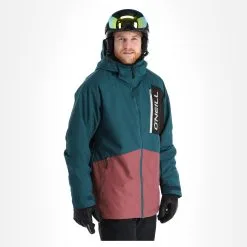O'Neill, Jigsaw Veste De Ski Hommes Colour Block Deap Teal Bleu -ColourWear Soldes 22o nei109v3 bi 04