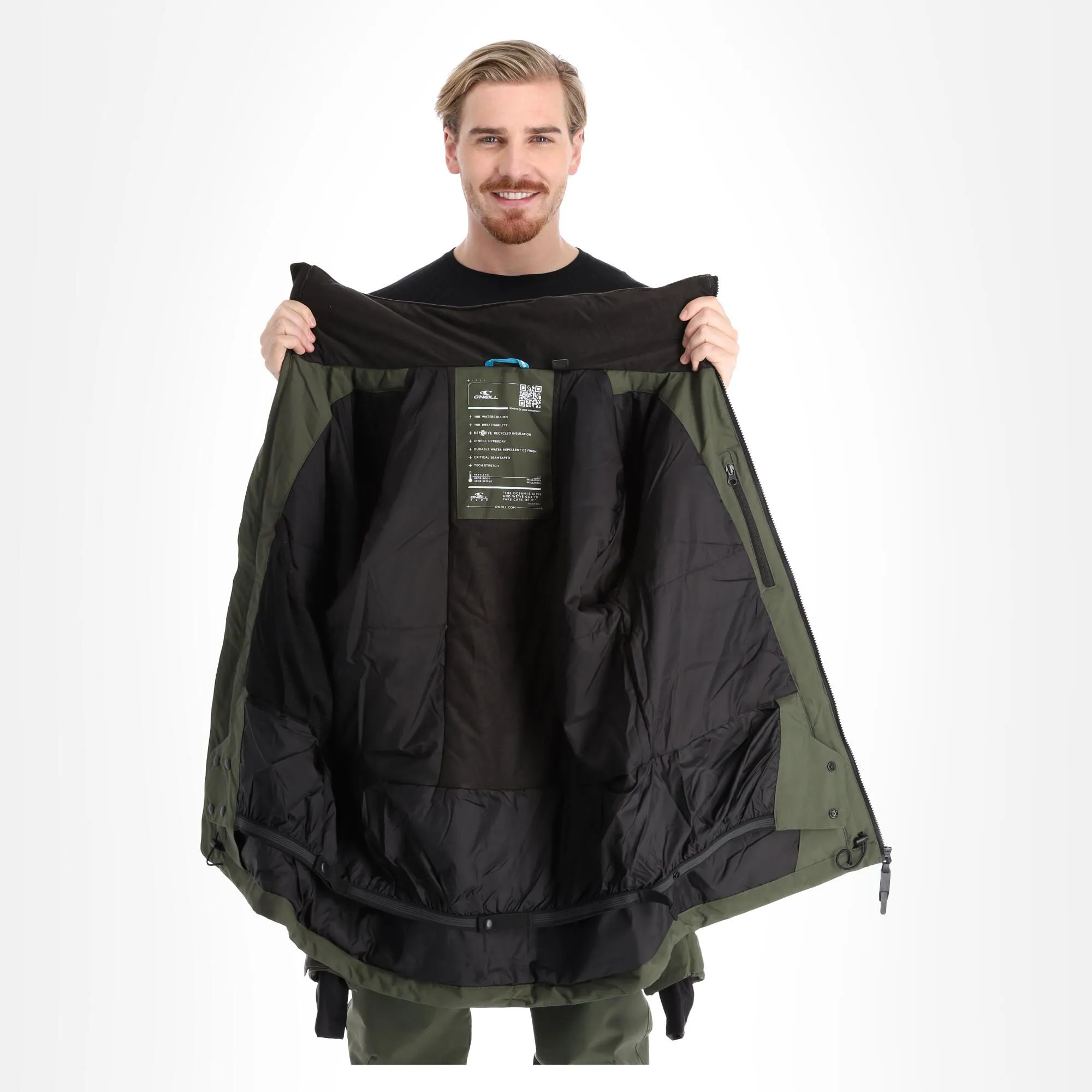 O'Neill, Hammer Veste De Ski Hommes Forest Night Vert 7 O'Neill, Hammer Veste De Ski Hommes Forest Night Vert – Image 5