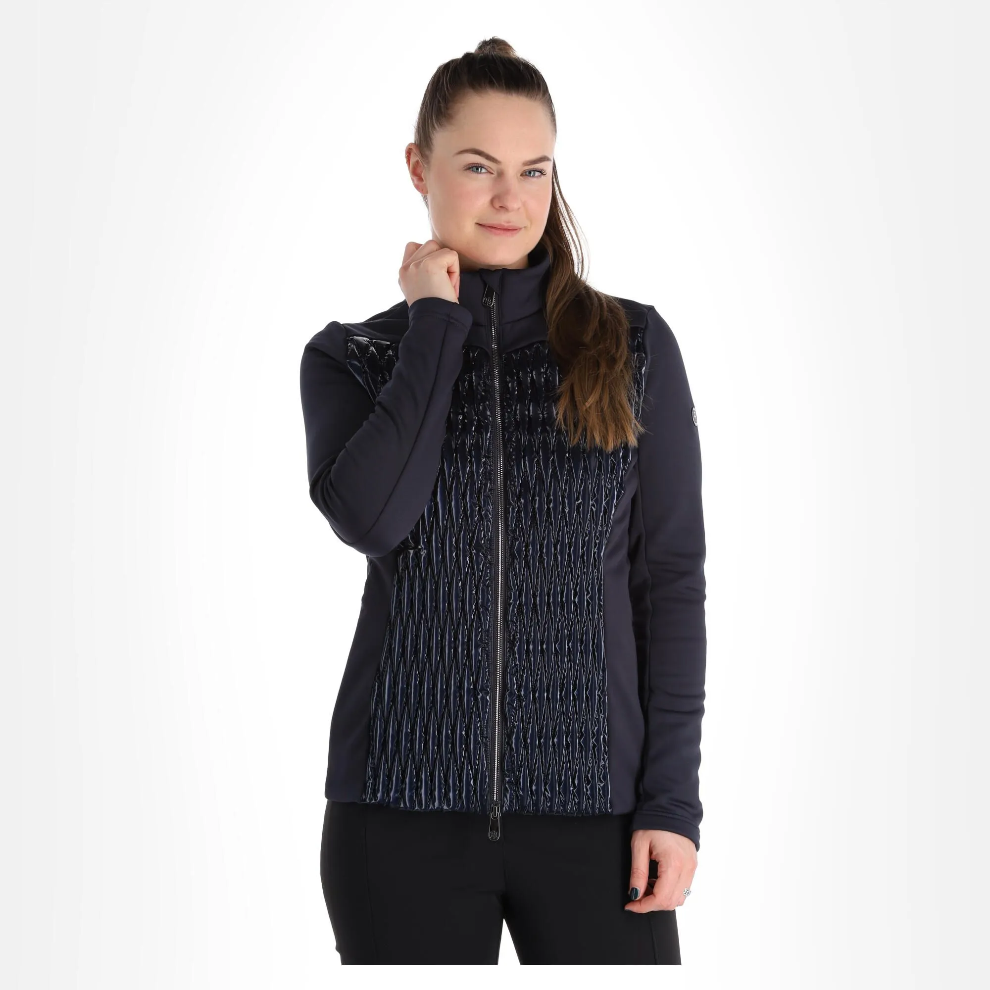 Poivre Blanc, Hybrid Fleece Jacket Gilet Femmes Glow Gothic Bleu 5 Poivre Blanc, Hybrid Fleece Jacket Gilet Femmes Glow Gothic Bleu – Image 3
