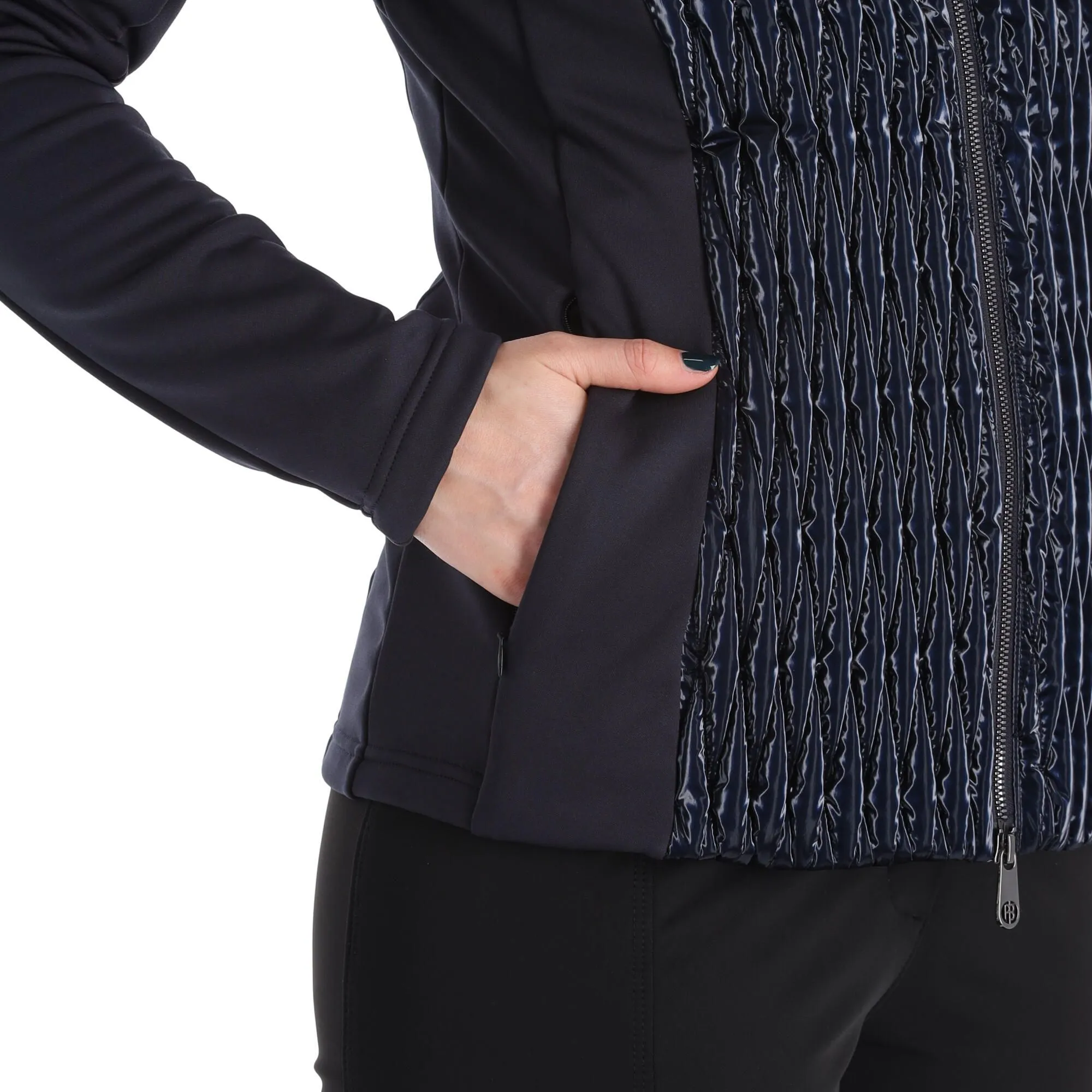 Poivre Blanc, Hybrid Fleece Jacket Gilet Femmes Glow Gothic Bleu 9 Poivre Blanc, Hybrid Fleece Jacket Gilet Femmes Glow Gothic Bleu – Image 7