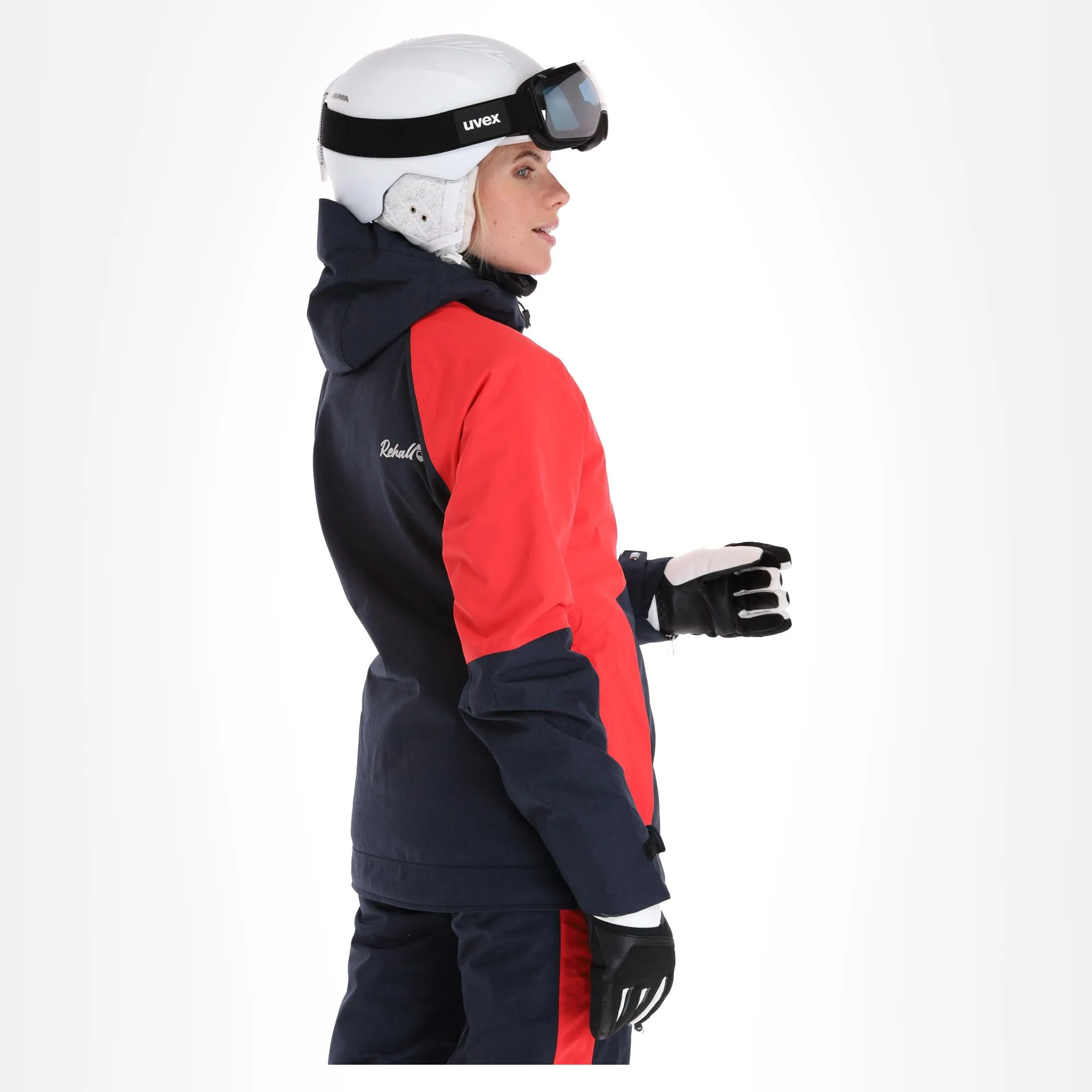 Rehall, Kiki-R Veste De Ski Femmes Coral Rose 4 Rehall, Kiki-R Veste De Ski Femmes Coral Rose – Image 2