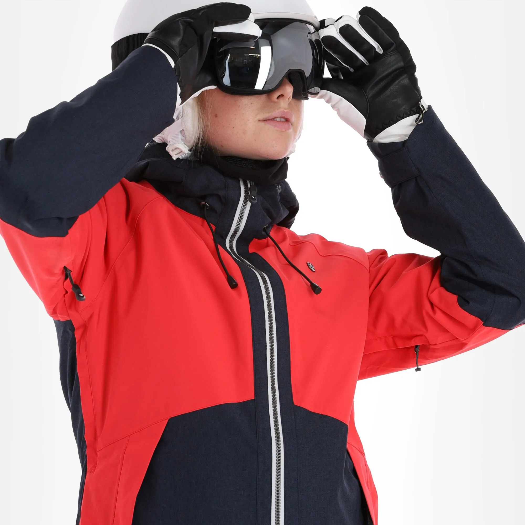 Rehall, Kiki-R Veste De Ski Femmes Coral Rose 6 Rehall, Kiki-R Veste De Ski Femmes Coral Rose – Image 4