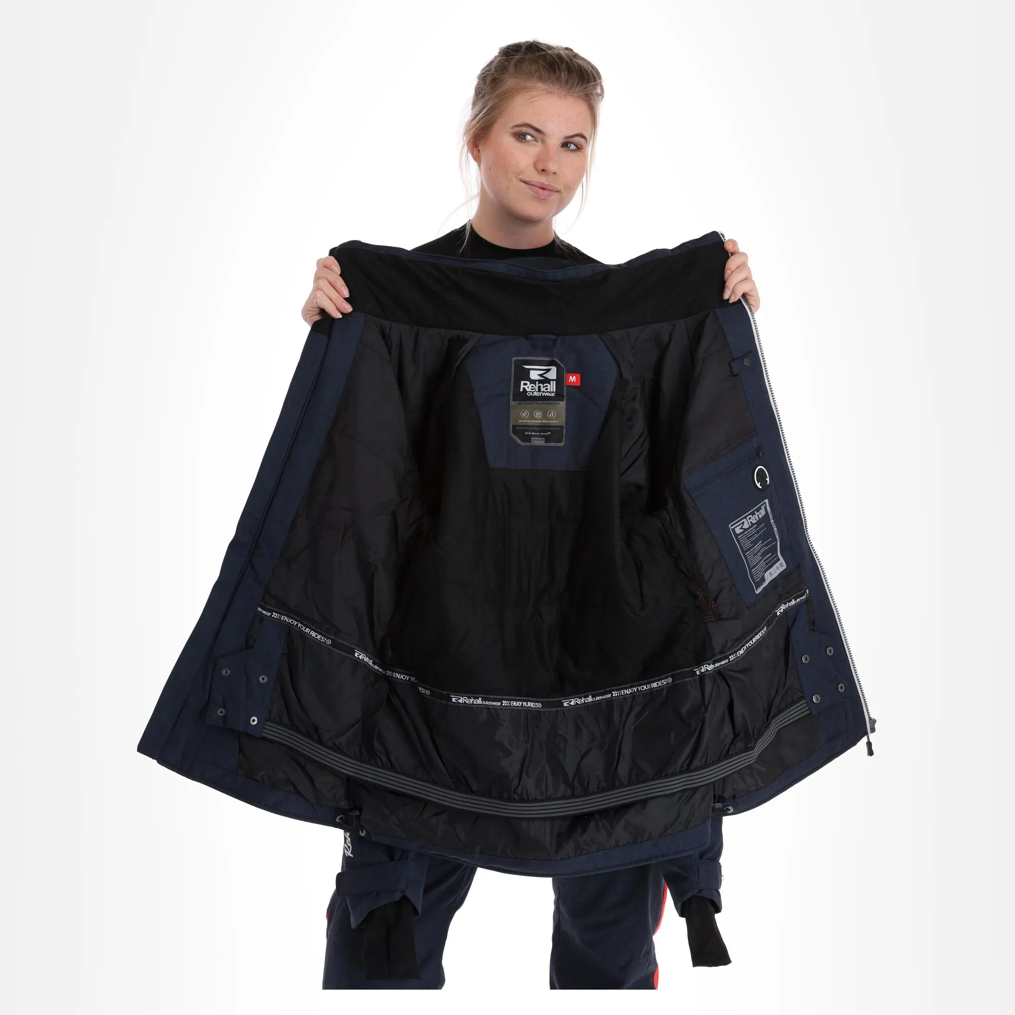 Rehall, Kiki-R Veste De Ski Femmes Coral Rose 7 Rehall, Kiki-R Veste De Ski Femmes Coral Rose – Image 5