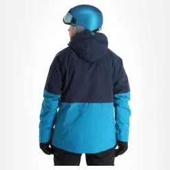 Tenson, Yoke Ski Jacket Veste De Ski Hommes Turquoise Bleu -ColourWear Soldes 22tenso110v2 bi 03