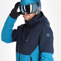 Tenson, Yoke Ski Jacket Veste De Ski Hommes Turquoise Bleu -ColourWear Soldes 22tenso110v2 bi 05