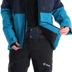 Tenson, Yoke Ski Jacket Veste De Ski Hommes Turquoise Bleu -ColourWear Soldes 22tenso110v2 bi 09