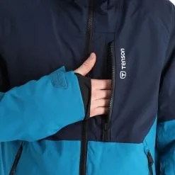 Tenson, Yoke Ski Jacket Veste De Ski Hommes Turquoise Bleu -ColourWear Soldes 22tenso110v2 bi 11