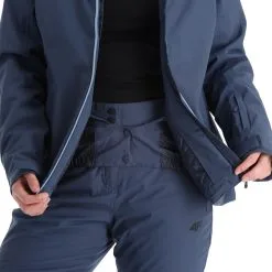 4F, Kudn001 Veste De Ski Femmes Denim Bleu -ColourWear Soldes 4f kudn001 aa jas gevoerd dames denim blauw 224fxxx101v3 BI 11
