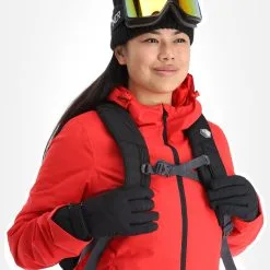 4F, Kudn001 Veste De Ski Femmes Rouge -ColourWear Soldes 4f kudn001 aa jas gevoerd dames rood 224fxxx101v2 BI 05