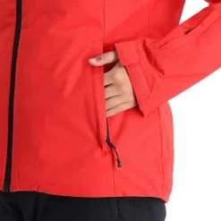 4F, Kudn001 Veste De Ski Femmes Rouge -ColourWear Soldes 4f kudn001 aa jas gevoerd dames rood 224fxxx101v2 BI 10