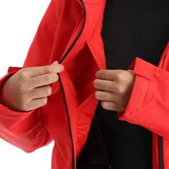 4F, Kudn001 Veste De Ski Femmes Rouge -ColourWear Soldes 4f kudn001 aa jas gevoerd dames rood 224fxxx101v2 BI 11