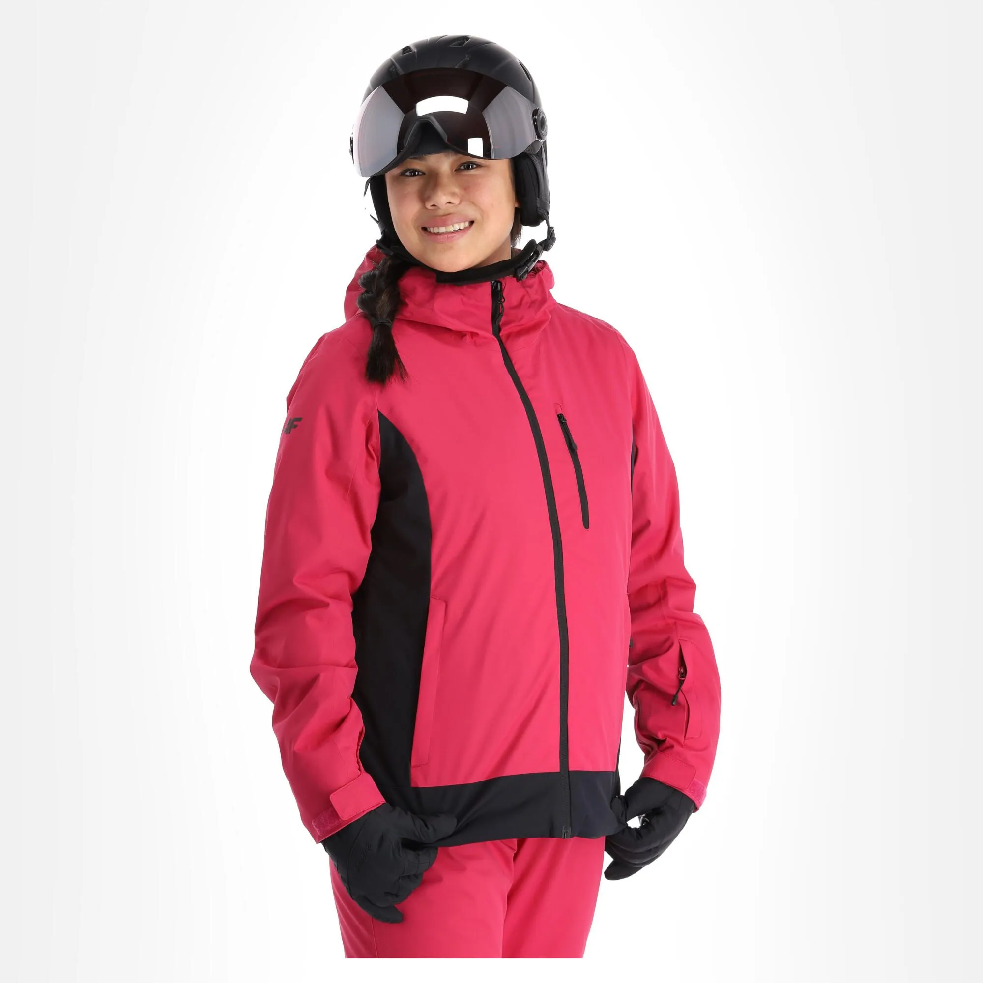 4F, Kudn002 Veste De Ski Femmes Hot Rose 3 4F, Kudn002 Veste De Ski Femmes Hot Rose
