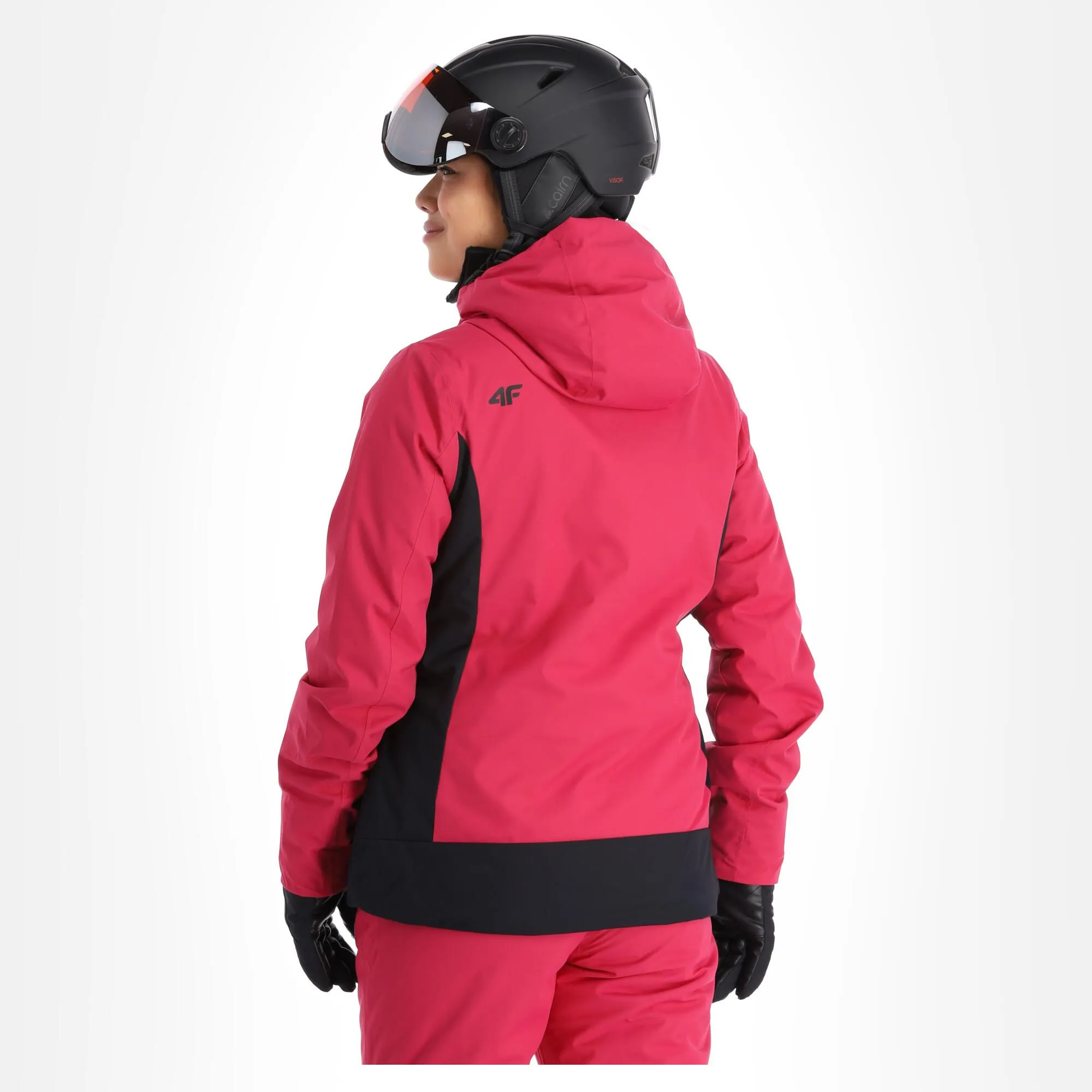4F, Kudn002 Veste De Ski Femmes Hot Rose 4 4F, Kudn002 Veste De Ski Femmes Hot Rose – Image 2
