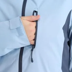 4F, Kudn002 Veste De Ski Femmes Light Bleu -ColourWear Soldes 4f kudn002 aa jas gevoerd dames light blauw 224fxxx102v3 BI 08