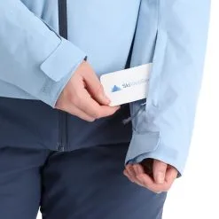 4F, Kudn002 Veste De Ski Femmes Light Bleu -ColourWear Soldes 4f kudn002 aa jas gevoerd dames light blauw 224fxxx102v3 BI 10