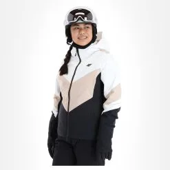 4F, Kudn008 Veste De Ski Femmes Beige