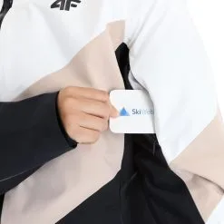 4F, Kudn008 Veste De Ski Femmes Beige -ColourWear Soldes 4f kudn008 aa jas gevoerd dames beige 224fxxx104v2 BI 07