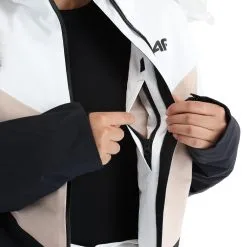 4F, Kudn008 Veste De Ski Femmes Beige -ColourWear Soldes 4f kudn008 aa jas gevoerd dames beige 224fxxx104v2 BI 09