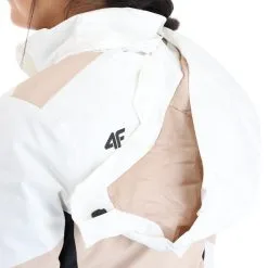 4F, Kudn008 Veste De Ski Femmes Beige -ColourWear Soldes 4f kudn008 aa jas gevoerd dames beige 224fxxx104v2 BI 11