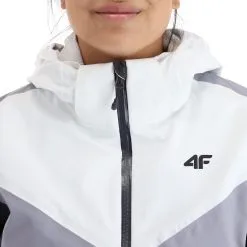 4F, Kudn008 Veste De Ski Femmes Dark Gris -ColourWear Soldes 4f kudn008 aa jas gevoerd dames dark grijs 224fxxx104v1 BI 09