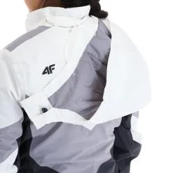 4F, Kudn008 Veste De Ski Femmes Dark Gris -ColourWear Soldes 4f kudn008 aa jas gevoerd dames dark grijs 224fxxx104v1 BI 11