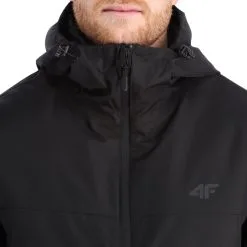 4F, Kumn001 Veste De Ski Hommes Deep Noir -ColourWear Soldes 4f kumn001 aa jas gevoerd heren deep zwart 224fxxx106v2 BI 07