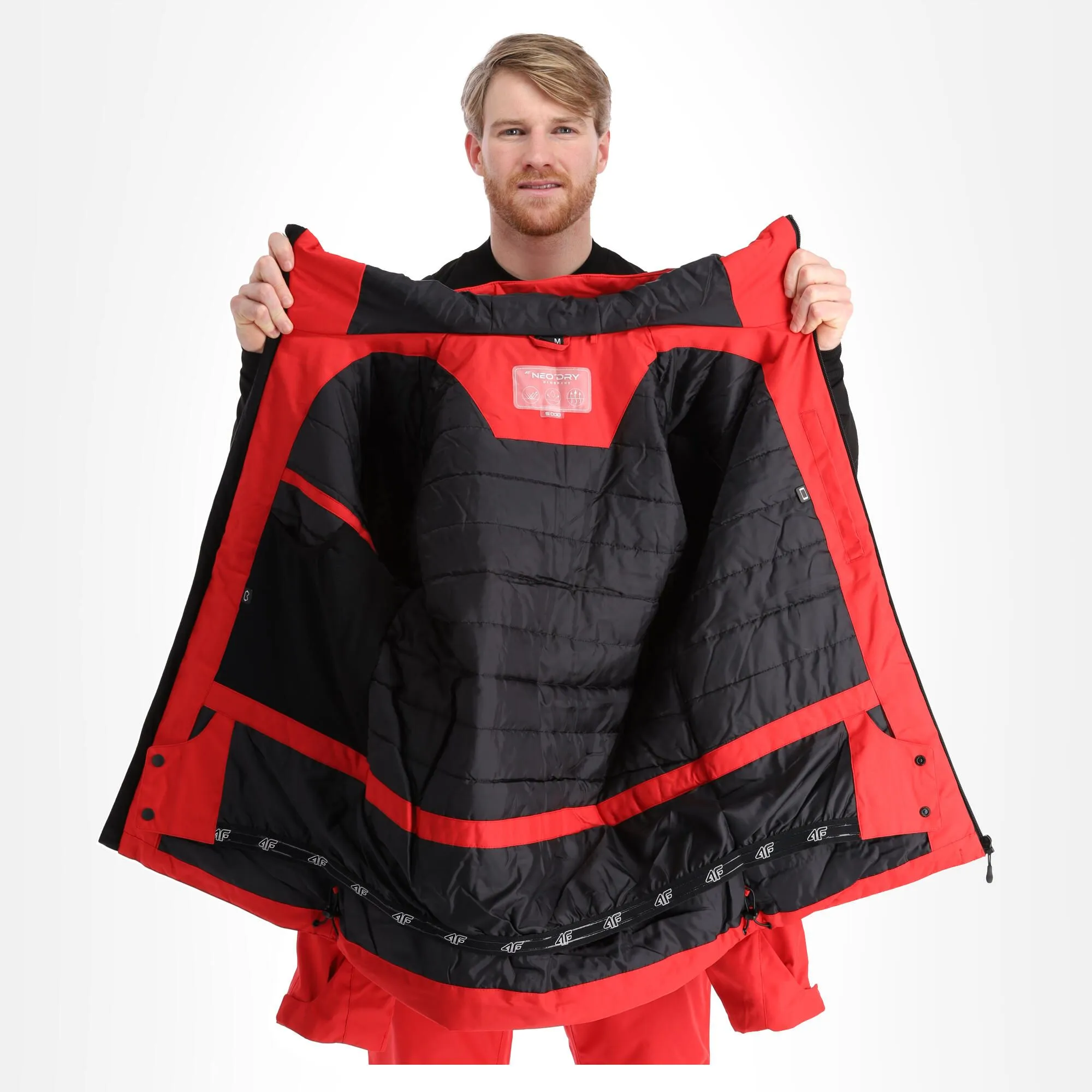 4F, Kumn001 Veste De Ski Hommes Rouge 7 4F, Kumn001 Veste De Ski Hommes Rouge – Image 5