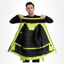 4F, Kumn003 Veste De Ski Hommes Canary Vert -ColourWear Soldes 4f kumn003 aa jas gevoerd heren canary groen 224fxxx107v1 BI 06