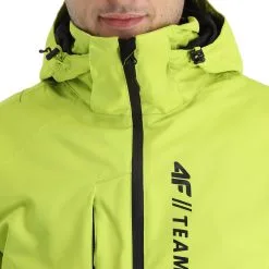 4F, Kumn003 Veste De Ski Hommes Canary Vert -ColourWear Soldes 4f kumn003 aa jas gevoerd heren canary groen 224fxxx107v1 BI 07
