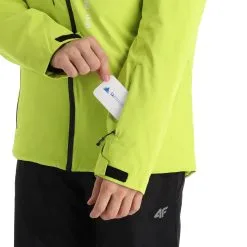 4F, Kumn003 Veste De Ski Hommes Canary Vert -ColourWear Soldes 4f kumn003 aa jas gevoerd heren canary groen 224fxxx107v1 BI 08