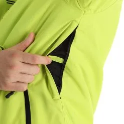 4F, Kumn003 Veste De Ski Hommes Canary Vert -ColourWear Soldes 4f kumn003 aa jas gevoerd heren canary groen 224fxxx107v1 BI 10