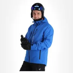 4F, Kumn003 Veste De Ski Hommes Cobalt Bleu -ColourWear Soldes 4f kumn003 aa jas gevoerd heren cobalt blauw 224fxxx107v4 BI 04