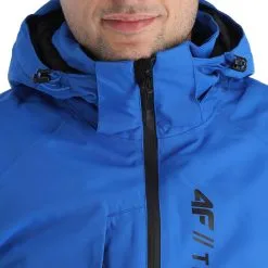4F, Kumn003 Veste De Ski Hommes Cobalt Bleu -ColourWear Soldes 4f kumn003 aa jas gevoerd heren cobalt blauw 224fxxx107v4 BI 07