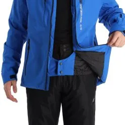 4F, Kumn003 Veste De Ski Hommes Cobalt Bleu -ColourWear Soldes 4f kumn003 aa jas gevoerd heren cobalt blauw 224fxxx107v4 BI 09