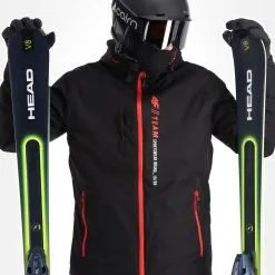 4F, Kumn003 Veste De Ski Hommes Deep Noir -ColourWear Soldes 4f kumn003 aa jas gevoerd heren deep zwart 224fxxx107v3 BI 05