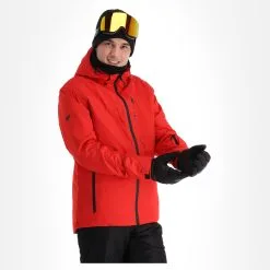 4F, Kumn003 Veste De Ski Hommes Rouge -ColourWear Soldes 4f kumn003 aa jas gevoerd heren rood 224fxxx107v2 BI 04