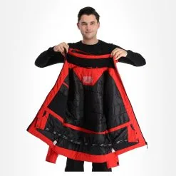 4F, Kumn003 Veste De Ski Hommes Rouge -ColourWear Soldes 4f kumn003 aa jas gevoerd heren rood 224fxxx107v2 BI 06