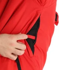 4F, Kumn003 Veste De Ski Hommes Rouge -ColourWear Soldes 4f kumn003 aa jas gevoerd heren rood 224fxxx107v2 BI 10