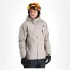 4F, Kumn004 Veste De Ski Hommes Warm Light Gris -ColourWear Soldes 4f kumn004 aa jas gevoerd heren warm light grijs 224fxxx108v1 BI 02