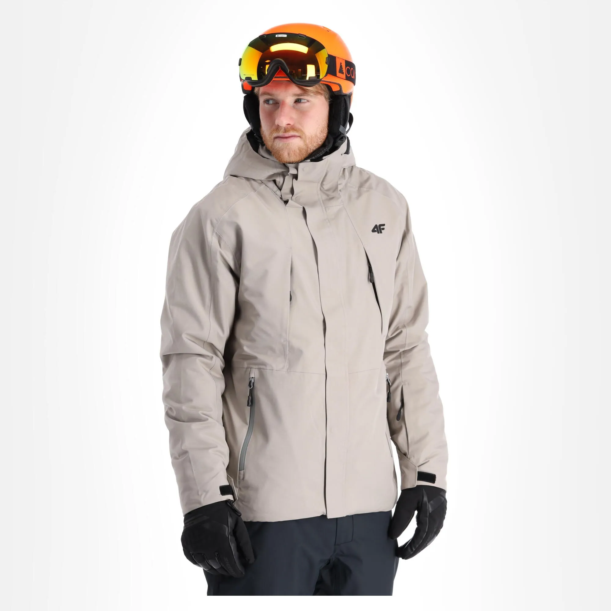 4F, Kumn004 Veste De Ski Hommes Warm Light Gris 3 4F, Kumn004 Veste De Ski Hommes Warm Light Gris