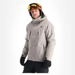 4F, Kumn004 Veste De Ski Hommes Warm Light Gris 14 4F, Kumn004 Veste De Ski Hommes Warm Light Gris -ColourWear Soldes 4f kumn004 aa jas gevoerd heren warm light grijs 224fxxx108v1 BI 04