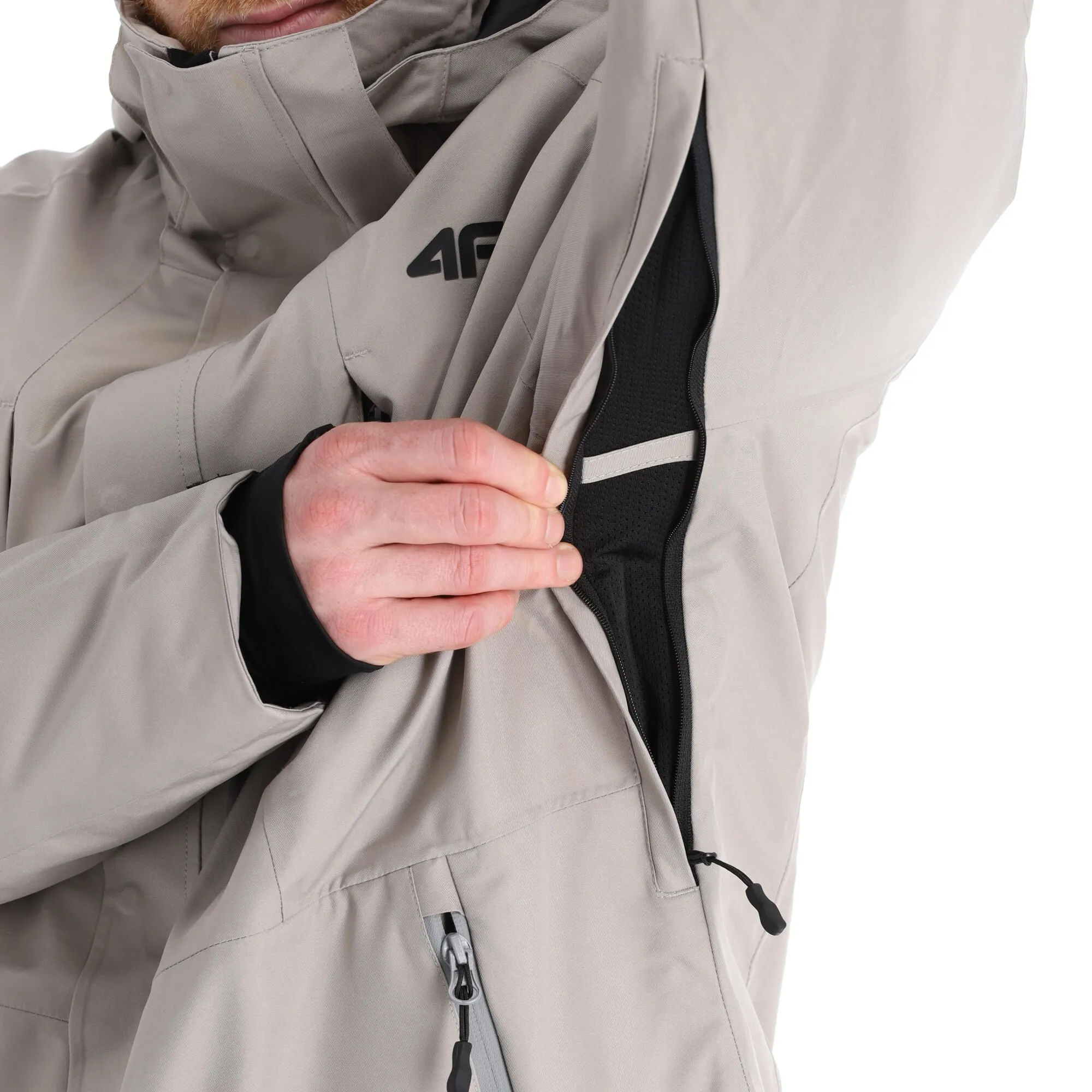 4F, Kumn004 Veste De Ski Hommes Warm Light Gris 10 4F, Kumn004 Veste De Ski Hommes Warm Light Gris – Image 8