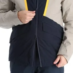 4F, Kumn008 Veste De Ski Hommes Dark Bleu -ColourWear Soldes 4f kumn008 aa jas gevoerd heren dark blauw 224fxxx109v2 BI 10